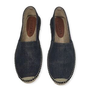 Viscata Barcelona Blue Canvas Espadrille Shoes.